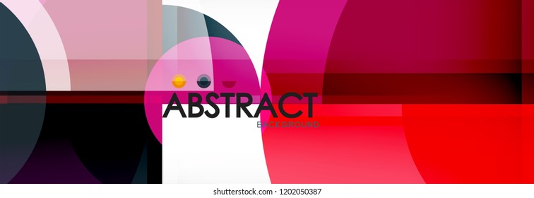 Circle abstract background, vector illustration