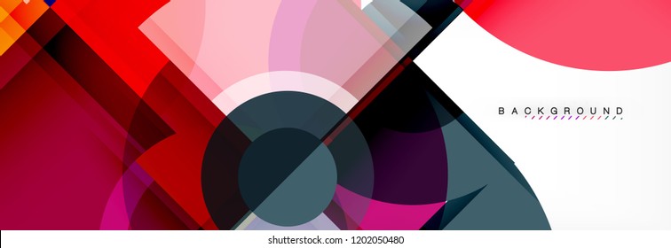 Circle abstract background, vector illustration