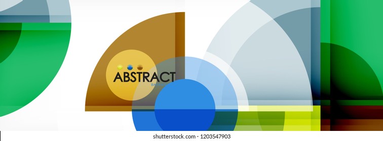 Circle abstract background, vector illustration