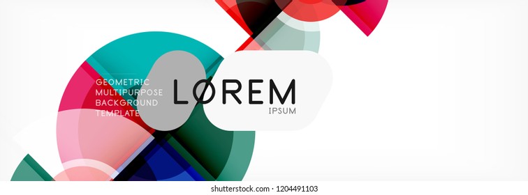 Circle abstract background, vector illustration