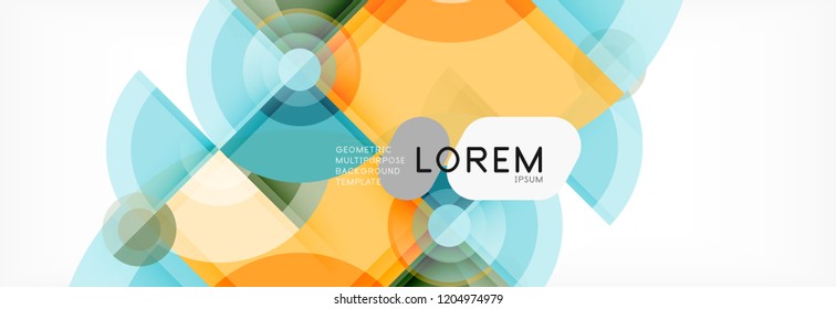 Fondo abstracto circular, ilustración vectorial