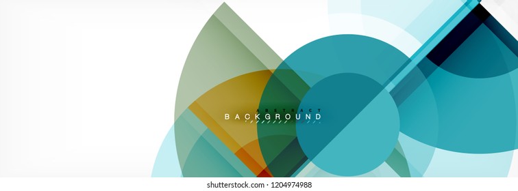 Circle abstract background, vector illustration
