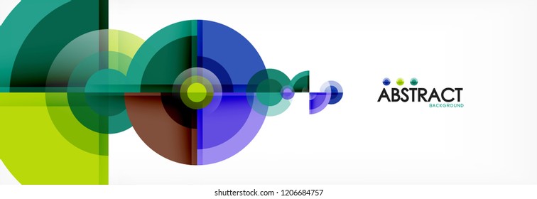 Circle abstrakter Hintergrund, Vektorgrafik