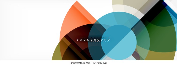 Fondo abstracto circular, ilustración vectorial