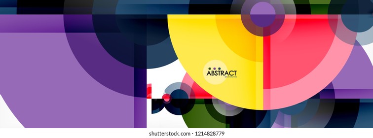 Fundo abstrato do círculo, ilustração vetorial