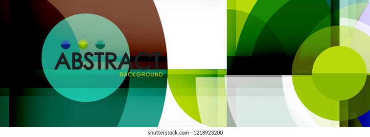 Circle abstract background, vector illustration