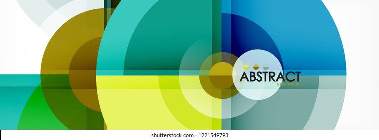 Circle abstract background, vector illustration