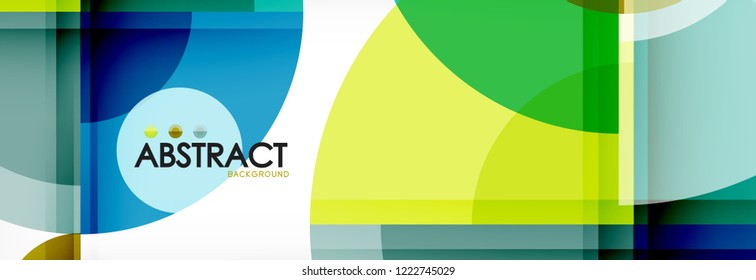 Circle abstract background, vector illustration