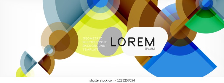 Fondo abstracto circular, ilustración vectorial