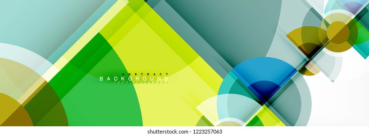 Circle abstract background, vector illustration
