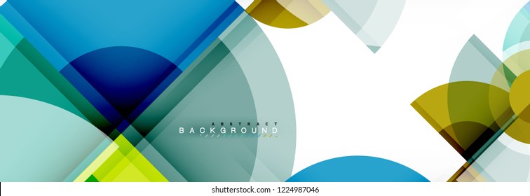 Circle abstract background, vector illustration