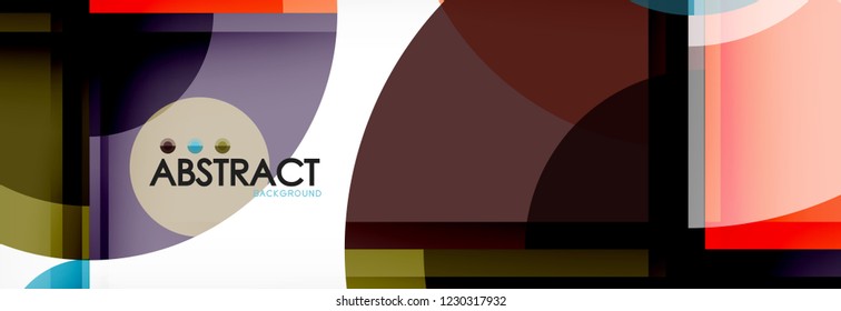 Fondo abstracto circular, ilustración vectorial