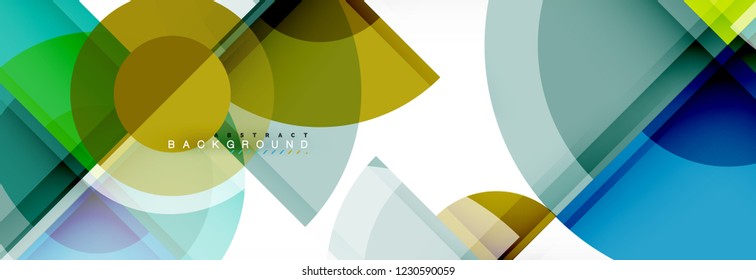 Circle abstract background, vector illustration