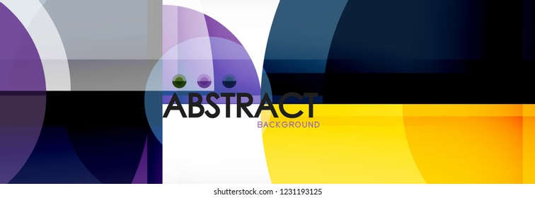 Circle abstract background, vector illustration