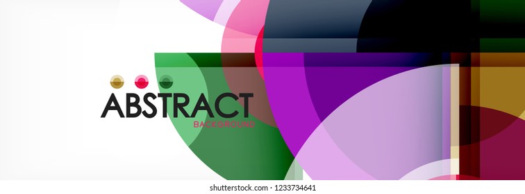 Fondo abstracto circular, ilustración vectorial