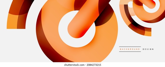 Circle abstract background. Vector illustration for wallpaper banner background card or landing page