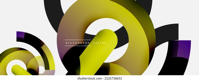 Circle abstrakter Hintergrund. Vektorgrafik für Bildschirmhintergrund-Banner-Hintergrundkarte oder Landeeite
