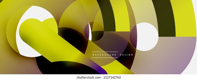 Circle abstract background. Vector illustration for wallpaper banner background card or landing page