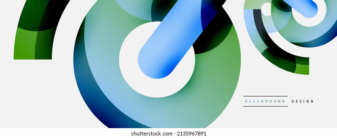 Circle abstract background. Vector illustration for wallpaper banner background card or landing page