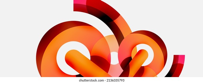 Circle abstract background. Vector illustration for wallpaper banner background card or landing page