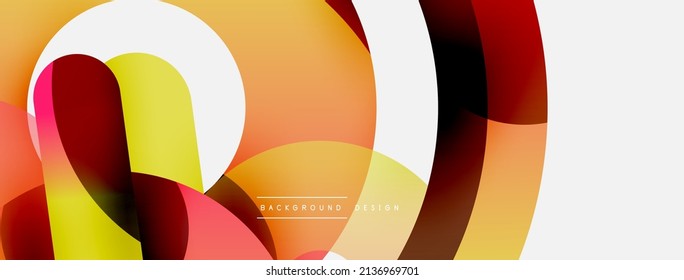 Circle abstract background. Vector illustration for wallpaper banner background card or landing page