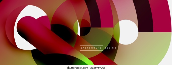 Circle abstract background. Vector illustration for wallpaper banner background card or landing page
