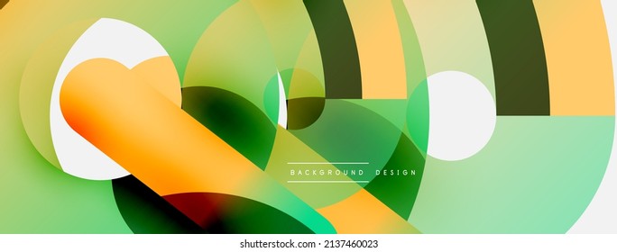 Circle abstract background. Vector illustration for wallpaper banner background card or landing page