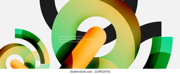 Circle abstract background. Vector illustration for wallpaper banner background card or landing page