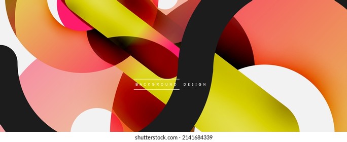 Circle abstract background. Vector illustration for wallpaper banner background card or landing page