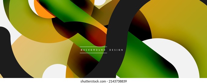 Circle abstract background. Vector illustration for wallpaper banner background card or landing page