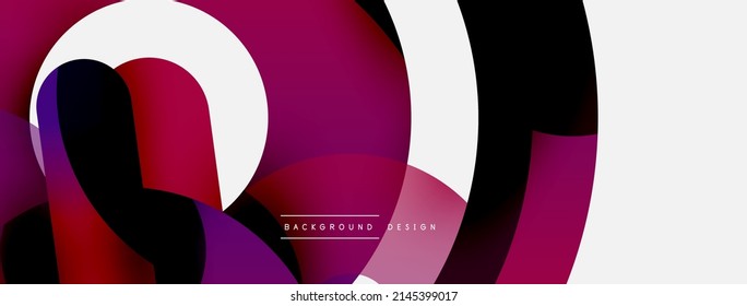 Circle abstract background. Vector illustration for wallpaper banner background card or landing page