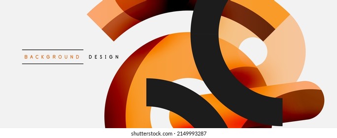 Circle abstract background. Vector illustration for wallpaper banner background card or landing page