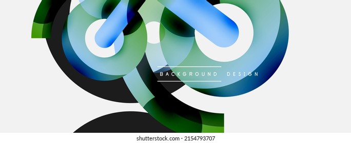 Circle abstract background. Vector illustration for wallpaper banner background card or landing page