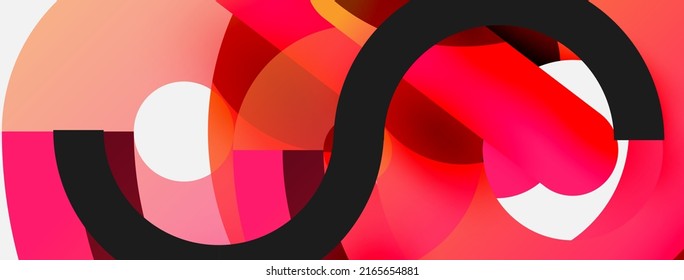 Circle abstract background. Vector illustration for wallpaper banner background card or landing page