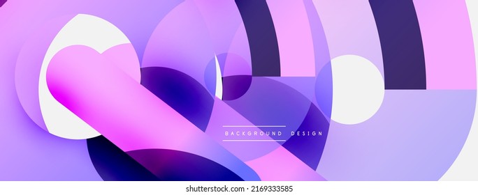 Circle abstract background. Vector illustration for wallpaper banner background card or landing page