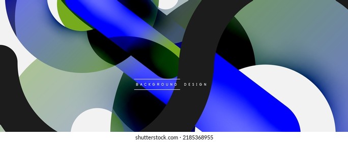 Circle abstrakter Hintergrund. Vektorgrafik für Bildschirmhintergrund-Banner-Hintergrundkarte oder Landeeite