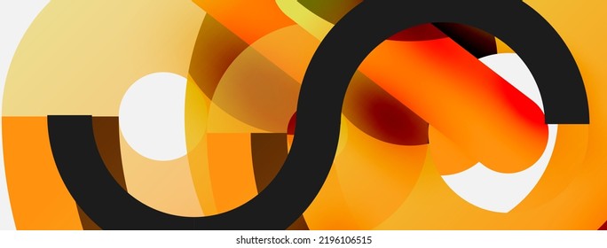 Circle abstract background. Vector illustration for wallpaper banner background card or landing page