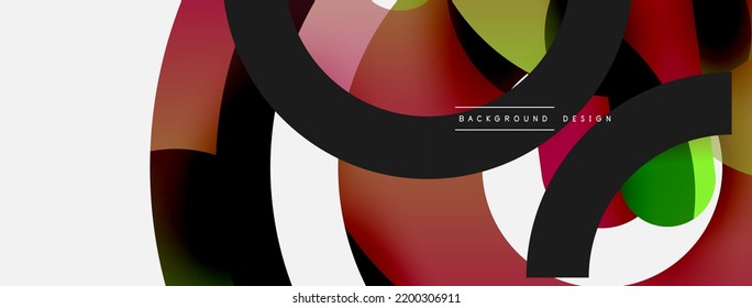 Circle abstract background. Vector illustration for wallpaper banner background card or landing page