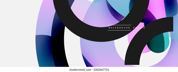 Circle abstract background. Vector illustration for wallpaper banner background card or landing page