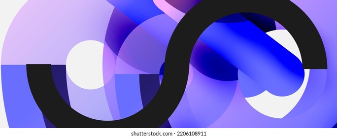 Circle abstract background. Vector illustration for wallpaper banner background card or landing page