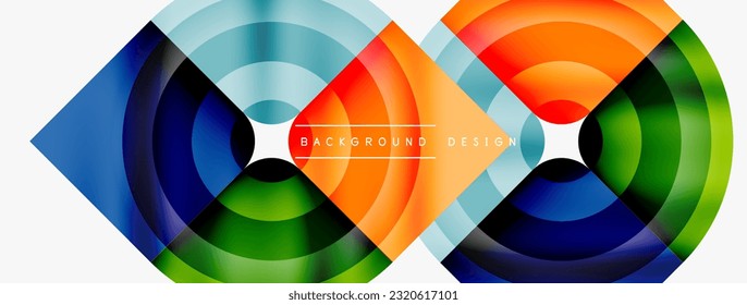 Circle abstract background. Wallpaper, banner, background, landing page, wall art, invitation, print, poster
