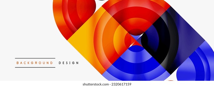 Circle abstract background. Wallpaper, banner, background, landing page, wall art, invitation, print, poster