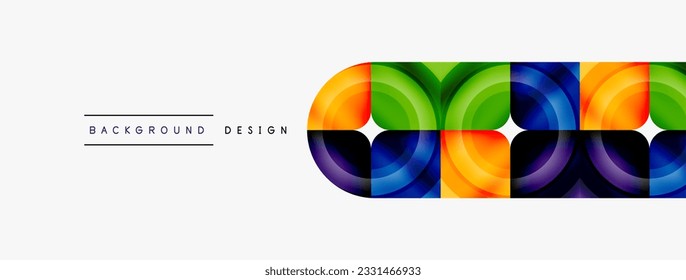 Circle abstract background. Wallpaper, banner, background, landing page, wall art, invitation, print, poster