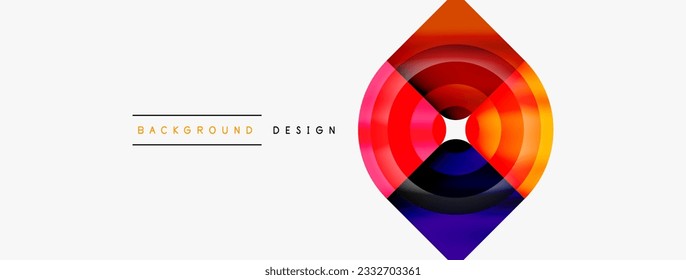 Circle abstract background. Wallpaper, banner, background, landing page, wall art, invitation, print, poster