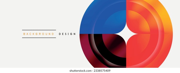 Circle abstract background. Wallpaper, banner, background, landing page, wall art, invitation, print, poster