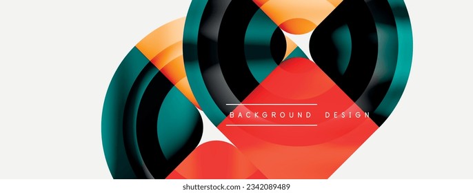 Circle abstract background. Wallpaper, banner, background, landing page, wall art, invitation, print, poster