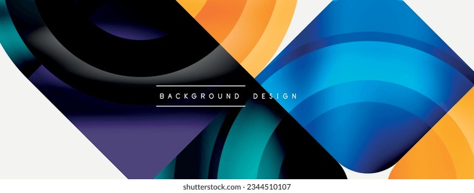 Circle abstract background. Wallpaper, banner, background, landing page, wall art, invitation, print, poster