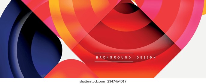 Circle abstract background. Wallpaper, banner, background, landing page, wall art, invitation, print, poster