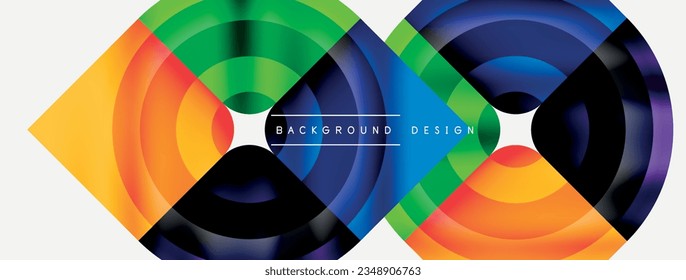Circle abstract background. Wallpaper, banner, background, landing page, wall art, invitation, print, poster