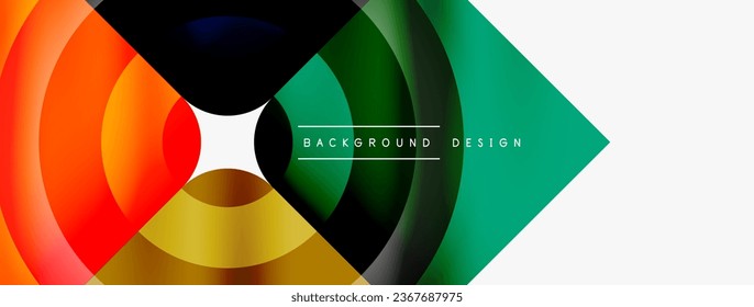 Circle abstract background. Wallpaper, banner, background, landing page, wall art, invitation, print, poster